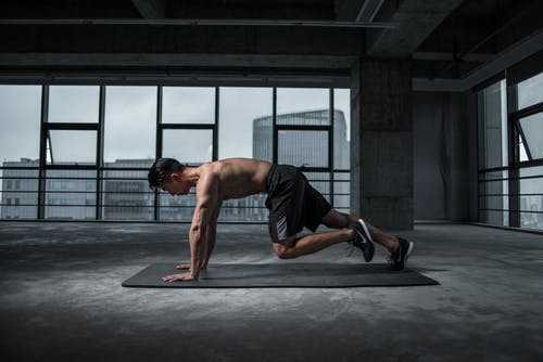 Man exercising one of the benefit of cordyceps